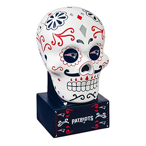 Team Sports America New England Patriots, Sugar Skull Statue - 757 Sports Collectibles