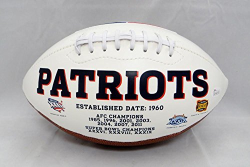 Curtis Martin Autographed New England Patriots Logo Football- JSA Witnessed Auth - 757 Sports Collectibles