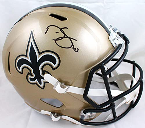 Darren Sproles Autographed New Orleans Saints F/S Speed Helmet-Beckett W Hologram Black - 757 Sports Collectibles