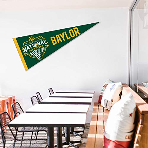 College Flags & Banners Co. Baylor Bears 2021 Mens Basketball National Champions Pennant Flag - 757 Sports Collectibles