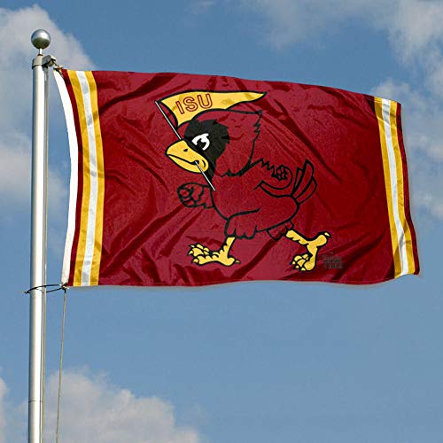 College Flags & Banners Co. Iowa State Cyclones Vintage Retro Throwback 3x5 Banner Flag - 757 Sports Collectibles