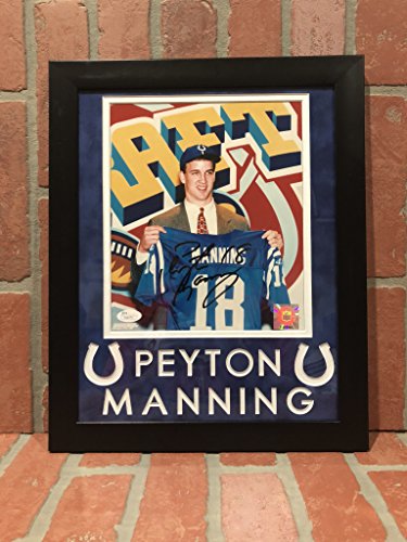 Peyton Manning autographed signed framed 8x10 NFL Indianapolis Colts JSA w/ COA