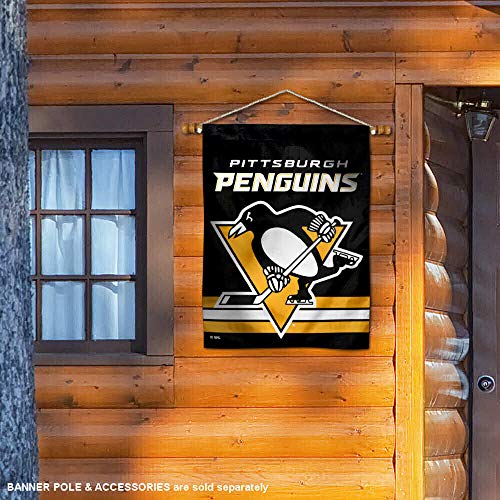 WinCraft Pittsburgh Penguins Two Sided House Flag - 757 Sports Collectibles