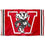 College Flags & Banners Co. Wisconsin Badgers Vintage Retro Throwback 3x5 Banner Flag - 757 Sports Collectibles