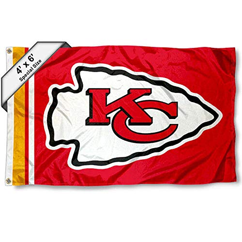 WinCraft KC Chiefs 4' x 6' Foot Flag - 757 Sports Collectibles
