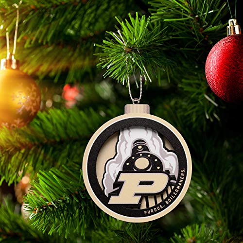 YouTheFan NCAA Purdue Boilermakers 3D Logo Series Ornament - 757 Sports Collectibles