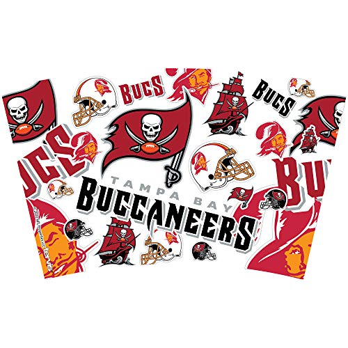 Tervis Made in USA Double Walled NFL Tampa Bay Buccaneers Insulated Tumbler Cup Keeps Drinks Cold & Hot, 16oz, All Over - 757 Sports Collectibles