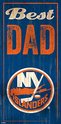 Fan Creations NHL New York Islanders Unisex New York Islanders Best Dad Sign, Team Color, 6 x 12 - 757 Sports Collectibles