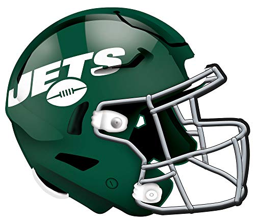 Fan Creations NFL New York Jets Unisex New York Jets Authentic Helmet, Team Color, 12 inch - 757 Sports Collectibles