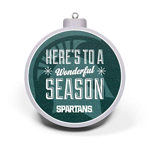 YouTheFan NCAA Michigan State Spartans 3D Logo Series Ornament, team colors - 757 Sports Collectibles