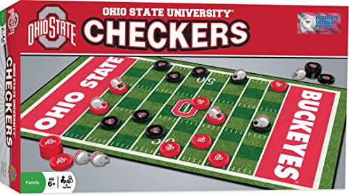 MasterPieces NCAA Ohio State Buckeyes Checkers Board Game , 13" x 21" - 757 Sports Collectibles