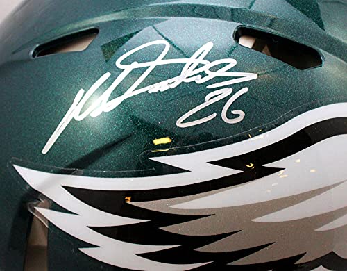 Miles Sanders Autographed Philadelphia Eagles F/S Speed Authentic Helmet - JSA W Auth Silver - 757 Sports Collectibles