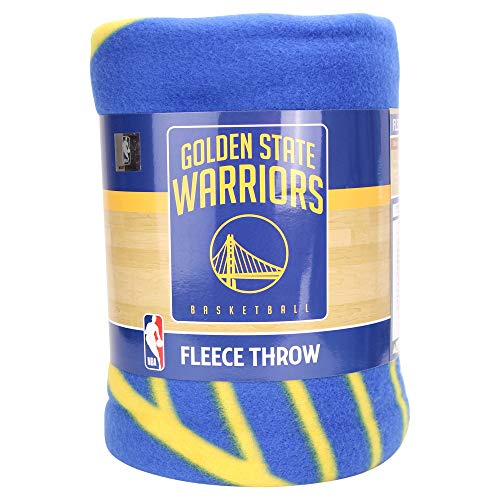The Northwest Company NBA Layup Lightweight Fleece Throw Blanket (50" x 60") (Golden State Warriors) - 757 Sports Collectibles