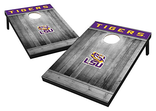 Wild Sports NCAA Cornhole Outdoor Game Set, 2' x 3' Foot - Recreational Series - LSU Tigers - 757 Sports Collectibles