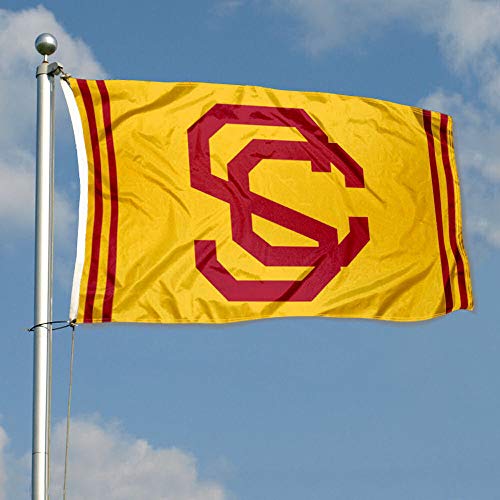 College Flags & Banners Co. USC Trojans Vintage Retro Throwback 3x5 Banner Flag - 757 Sports Collectibles