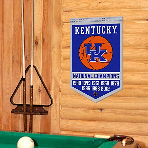 Kentucky Wildcats 8 Time Basketball National Champions Banner - 757 Sports Collectibles