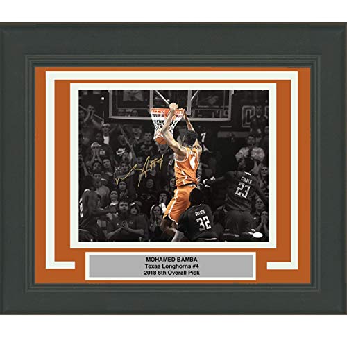 Framed Autographed/Signed Mohamed Mo Bamba Texas Longhorns 16x20 Basketball Photo JSA COA #3