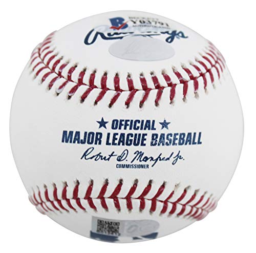 Rangers Nolan Ryan"HOF 99" Authentic Signed Manfred Oml Baseball BAS - 757 Sports Collectibles