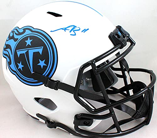 AJ Brown Autographed Tennessee Titans Lunar Speed F/S Helmet- Beckett W LT BLUE - 757 Sports Collectibles