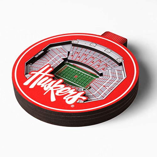 YouTheFan NCAA Nebraska Cornhuskers 3D StadiumView Ornament - Memorial Stadium - 757 Sports Collectibles