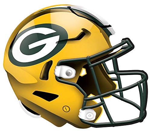 Fan Creations NFL Green Bay Packers Unisex Green Bay Packers Authentic Helmet, Team Color, 12 inch - 757 Sports Collectibles