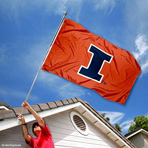 Illinois Fighting Illini Large New Logo 3x5 College Flag - 757 Sports Collectibles