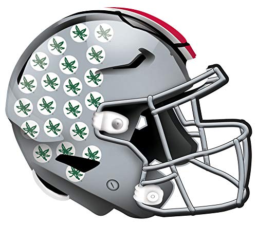 Fan Creations NCAA Ohio State Buckeyes Unisex Ohio State University Authentic Helmet, Team Color, 12 inch - 757 Sports Collectibles
