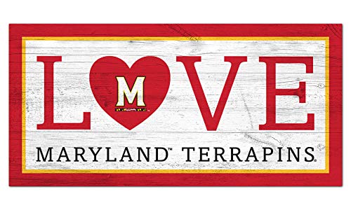 Fan Creations NCAA Maryland Terrapins Unisex University of Maryland Love Sign, Team Color, 6 x 12 - 757 Sports Collectibles