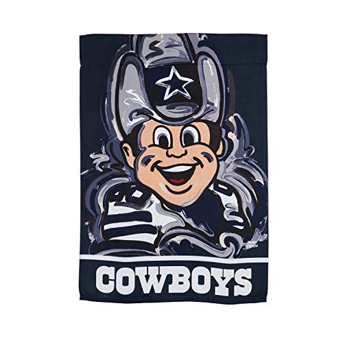 Team Sports America Dallas Cowboys Suede Garden Flag 12.5 x 18 Inches Justin Patten - 757 Sports Collectibles