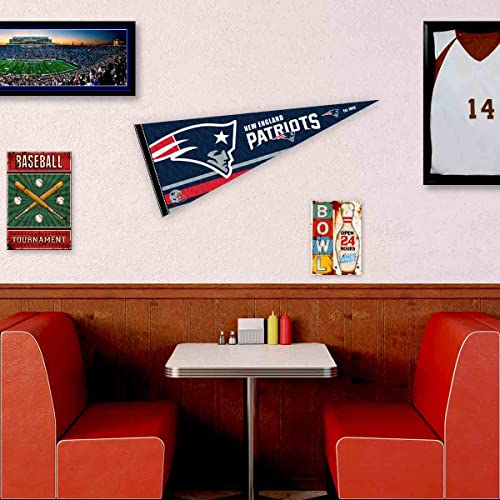 WinCraft New England Patriots Pennant Banner Flag - 757 Sports Collectibles