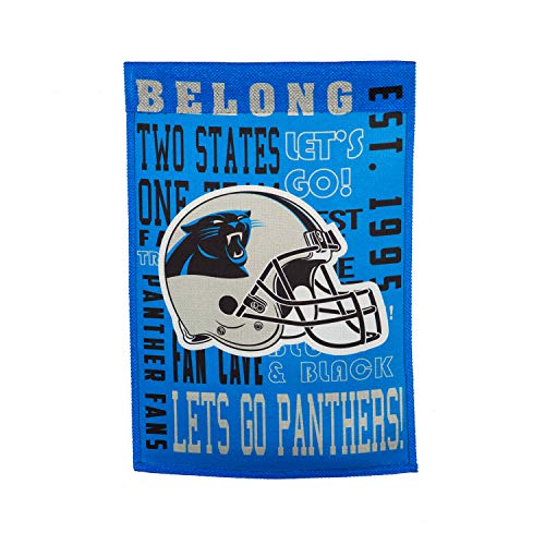 Team Sports America Carolina Panthers Fan Rules Garden Flag - 13 x 18 Inches - 757 Sports Collectibles