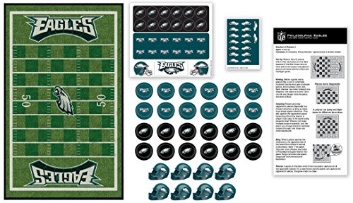 MasterPieces NFL Philadelphia Eagles Checkers Board Game , 13" x 21" - 757 Sports Collectibles