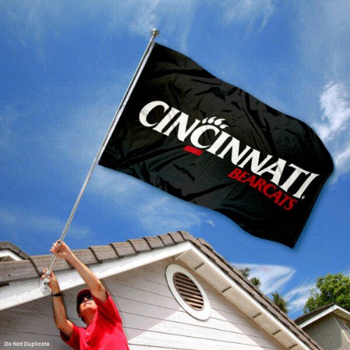 College Flags & Banners Co. Cincinnati Bearcats Black 3x5 Flag - 757 Sports Collectibles