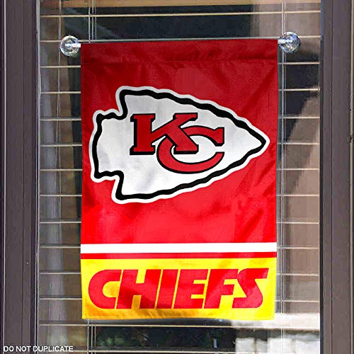 WinCraft Kansas City Chiefs Double Sided Garden Flag - 757 Sports Collectibles