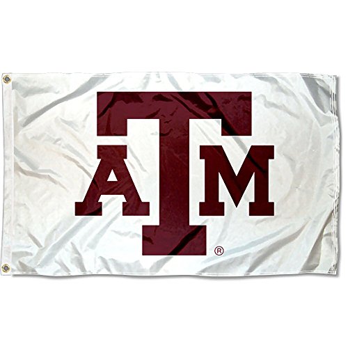 College Flags & Banners Co. Texas A&M Aggies White Flag - 757 Sports Collectibles