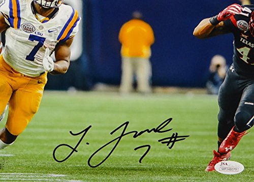 Leonard Fournette Signed LSU Tigers 8x10 Horizontal Running Photo- JSA W Auth - 757 Sports Collectibles