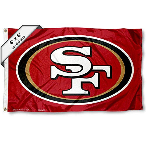 WinCraft San Francisco 49ers Large Outdoor 4' x 6' Flag and Banner - 757 Sports Collectibles