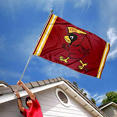 College Flags & Banners Co. Iowa State Cyclones Vintage Retro Throwback 3x5 Banner Flag - 757 Sports Collectibles