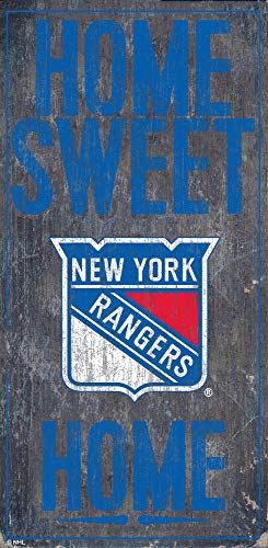 Fan Creations NHL New York Rangers Unisex New York Rangers Home Sweet Home, Team Color, 6 x 12 - 757 Sports Collectibles