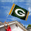 WinCraft Green Bay Packers Flag Pole and Bracket Kit - 757 Sports Collectibles