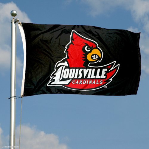 College Flags & Banners Co. Louisville Cardinals Black Flag - 757 Sports Collectibles