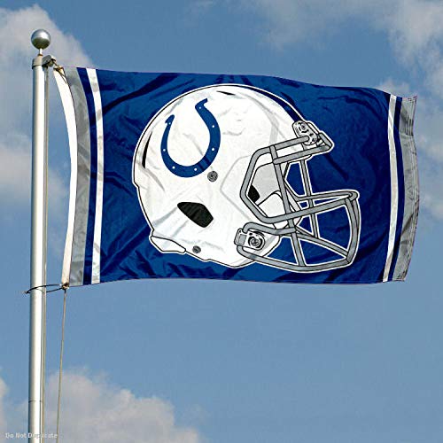 WinCraft Indianapolis Colts New Helmet Grommet Pole 3x5 Flag - 757 Sports Collectibles