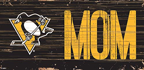 Fan Creations NHL Pittsburgh Penguins Unisex Pittsburgh Penguins MOM Sign, Team Color, 6 x 12 - 757 Sports Collectibles