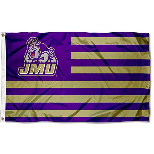 College Flags & Banners Co. James Madison Dukes Stars and Stripes Nation Flag - 757 Sports Collectibles