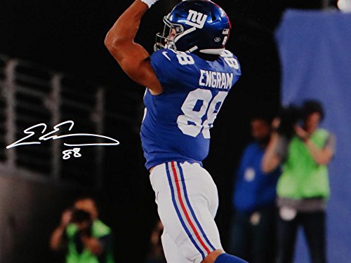 Evan Engram Autographed NY Giants 16x20 Jumping PF Photo- JSA W Auth White - 757 Sports Collectibles