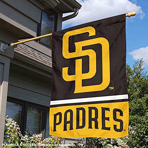 WinCraft San Diego Padres Double Sided House Banner Flag - 757 Sports Collectibles