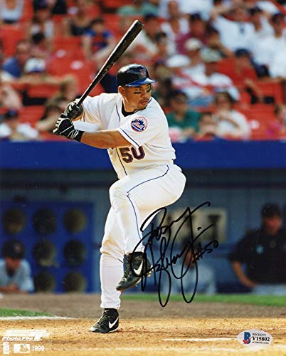 Benny Agbayani Autographed New York Mets 8x10 Photo - BAS COA - 757 Sports Collectibles