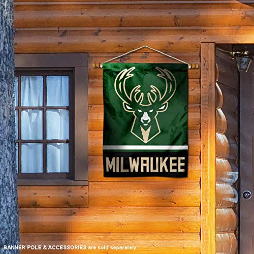 WinCraft Milwaukee Bucks Two Ply and Double Sided House Flag - 757 Sports Collectibles