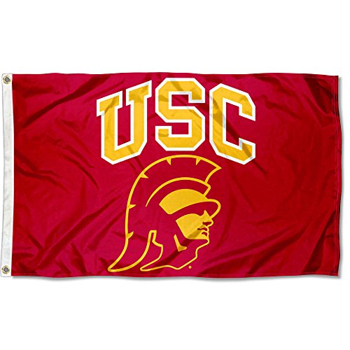 College Flags & Banners Co. USC Trojans Trojan Head Flag - 757 Sports Collectibles
