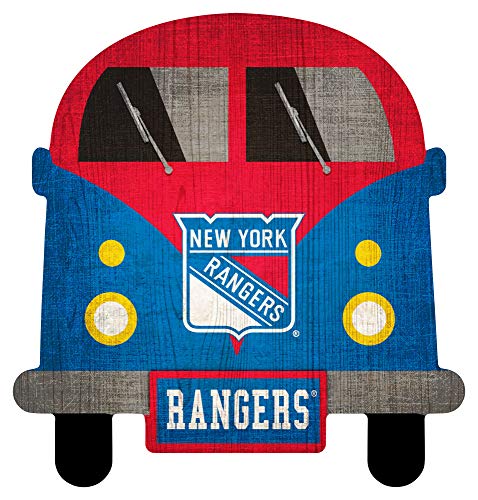 Fan Creations NHL New York Rangers Unisex Rangers Team Bus Sign, Team Color, 12 inch - 757 Sports Collectibles